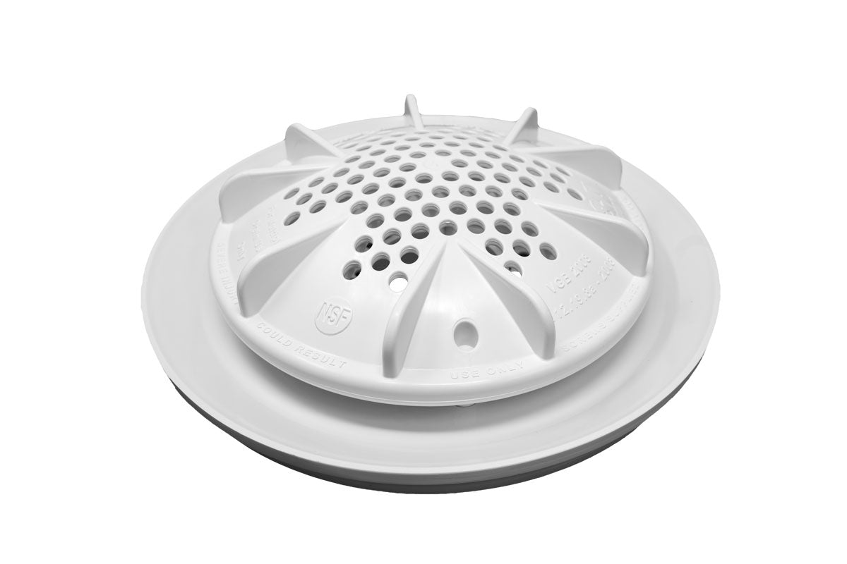 PDR2 10" Drains No Sump (White) - Pentair In-Floor(A&A) | 287121