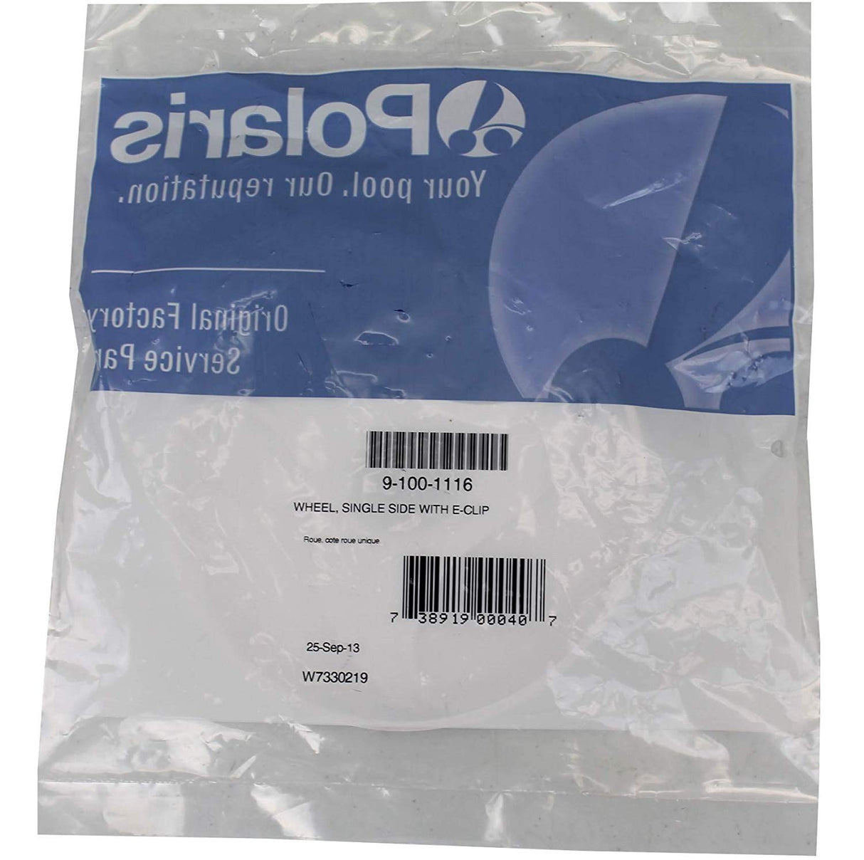 back of package- Polaris Vac-Sweep 380 / 360 Wheel, Single-Side - ePoolSupply