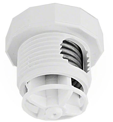 Bottom View of Polaris Vac-Sweep 360 Pressure Relief Valve, White - ePoolSupply