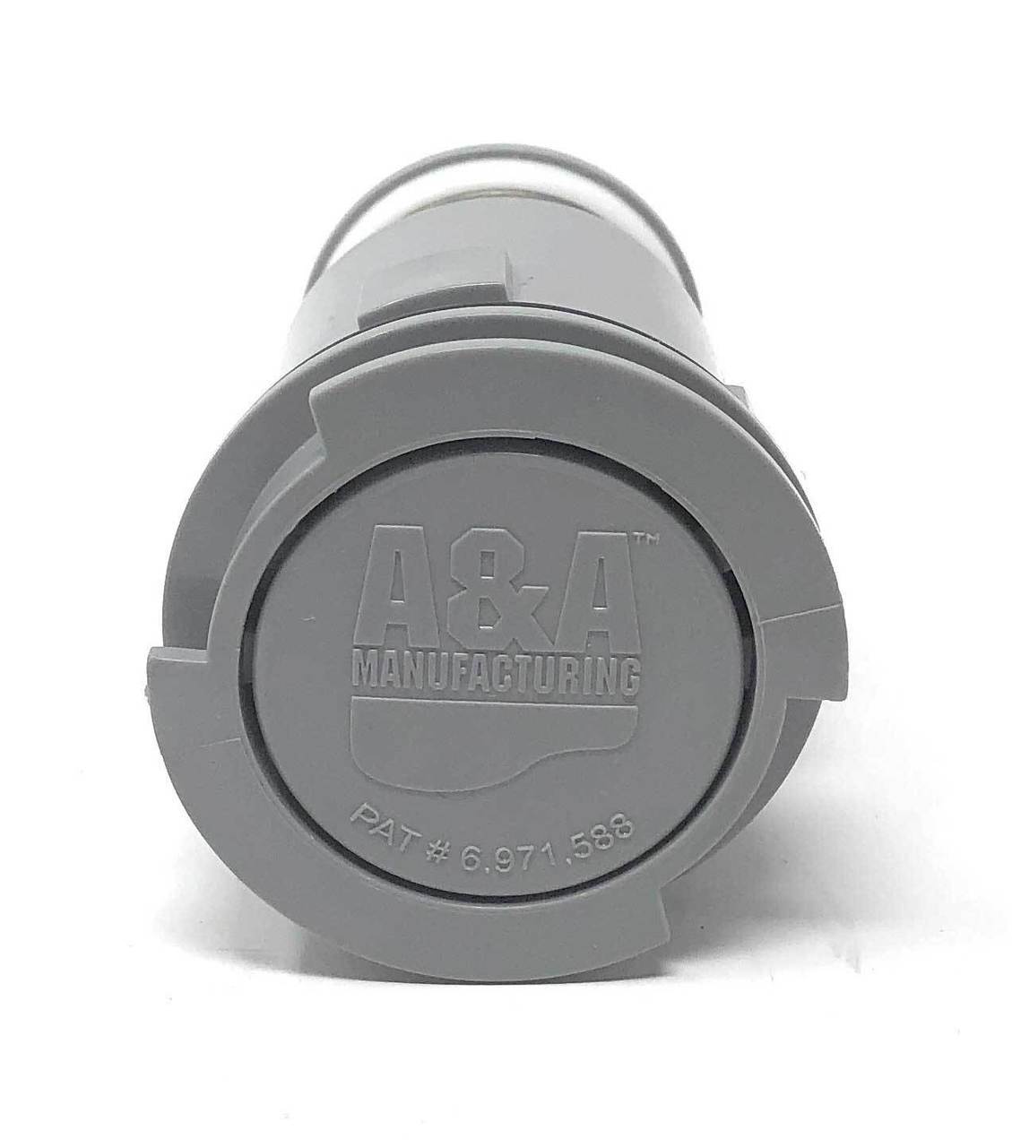 A&A Gamma Series 4 Adjustable Flow Pop Up Head (Light Gray) - top view