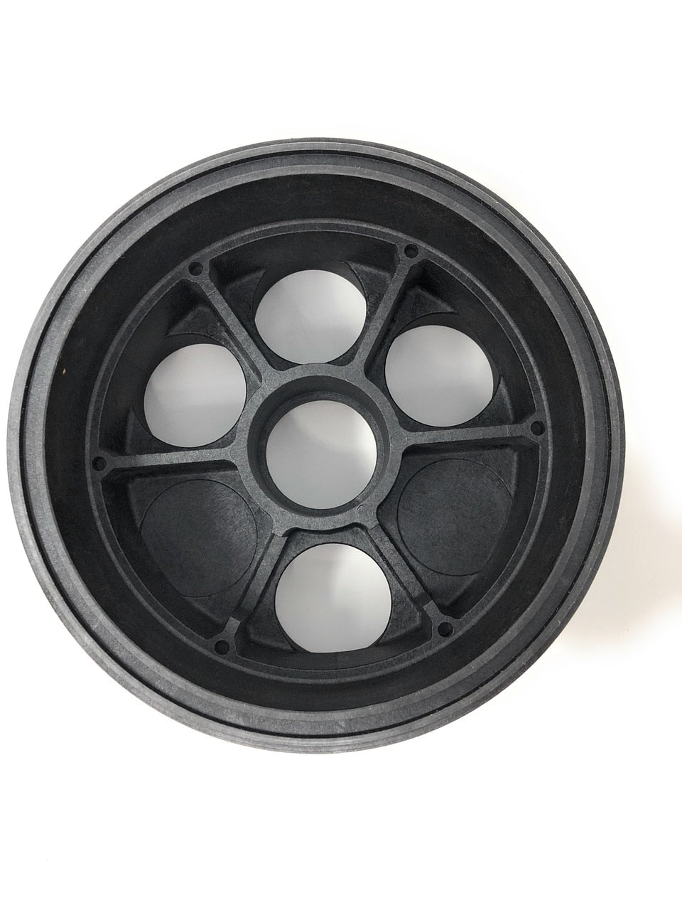 View of Inside - Paramount 4-Port 1.5" Water Valve Base (Black) - ePoolSupply