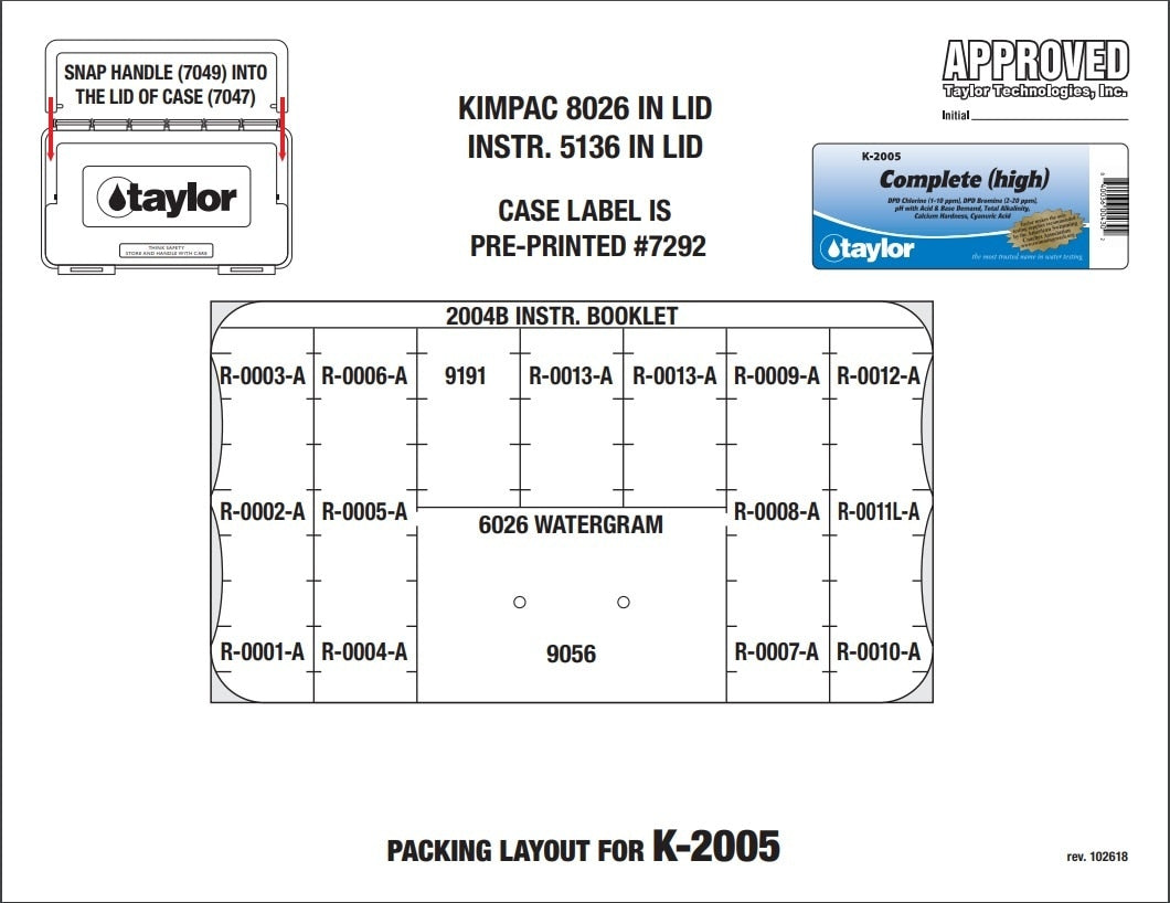 Taylor Technologies Complete kit for Chlorine/Bromine, pH, Alkalinity, Hardness, CYA (DPD) (3/4 oz bottles) - ePoolSupply