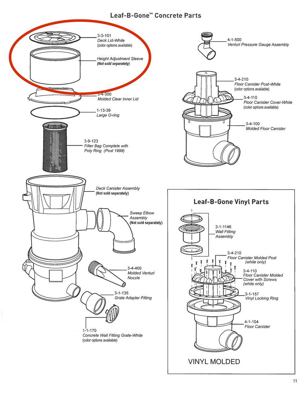Leaf-B-Gone Deck Lid (Tan) - ePoolSupply