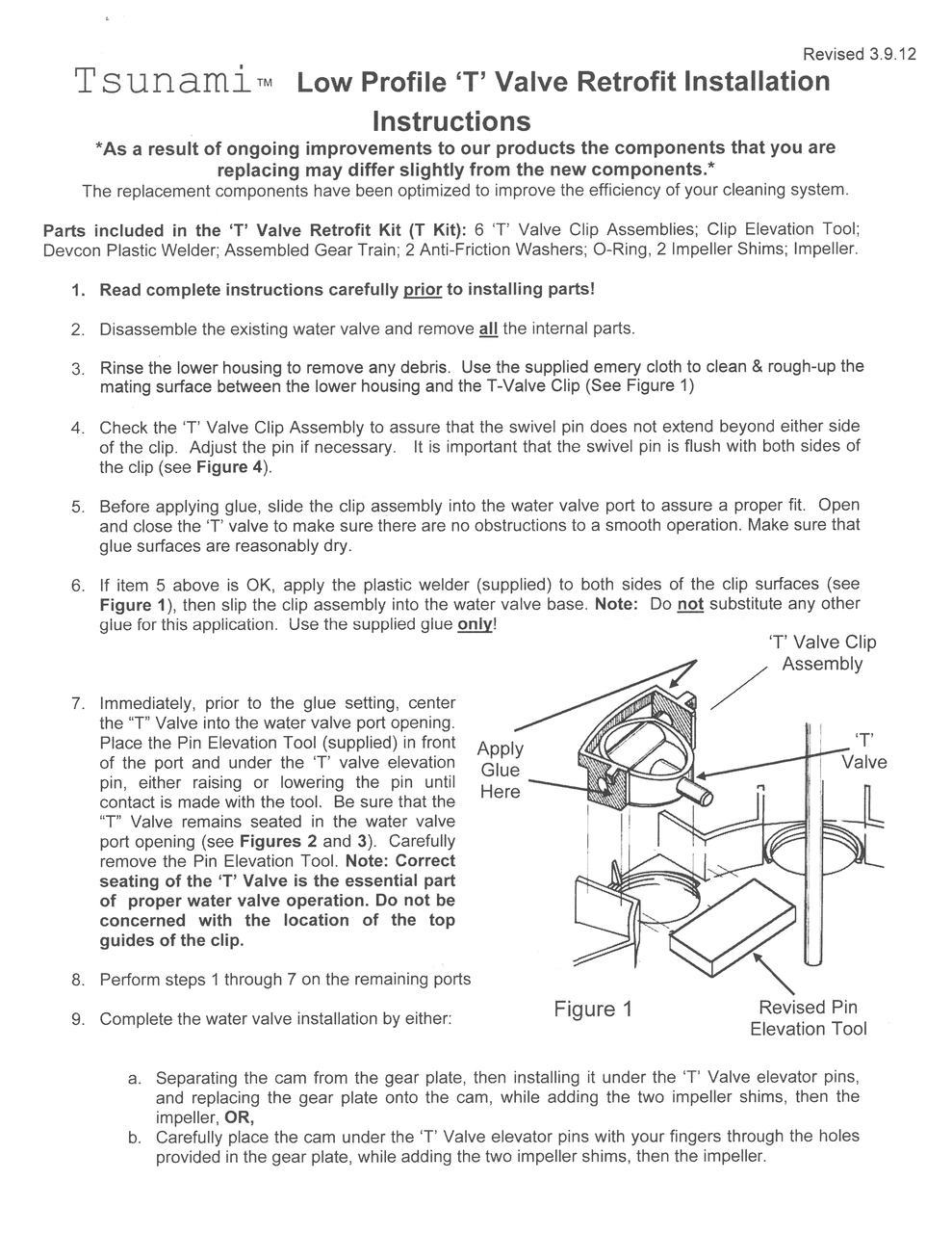 View of Installation Instructions - A&A T-Valve Elevation Tool for T-Valve Assembly Installation - ePoolSupply
