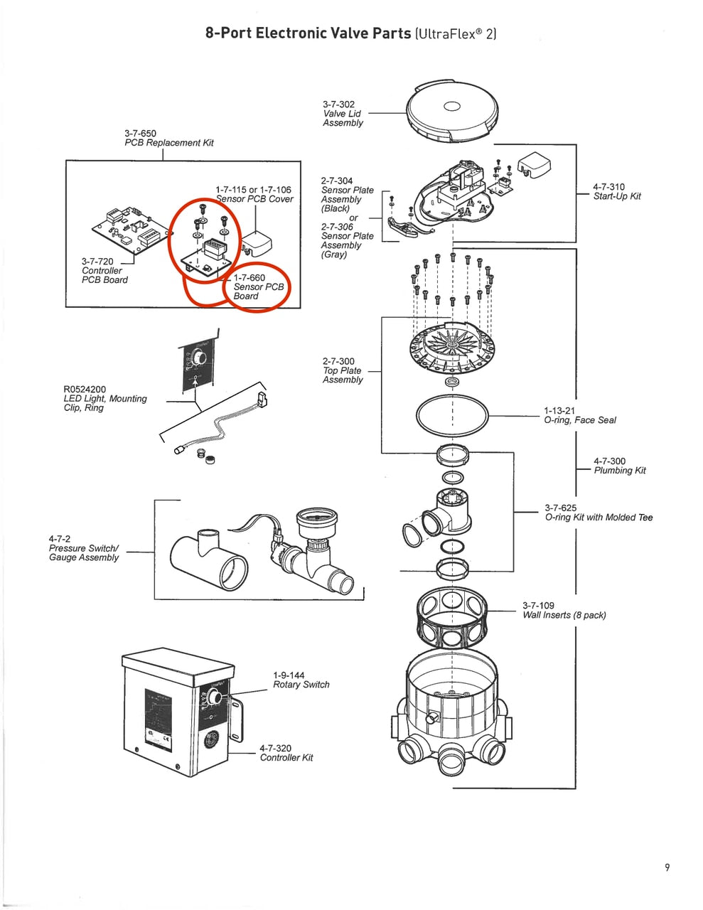 View of Manual - Caretaker Ultra Flex 2 Sensor PCB Board - ePoolSupply