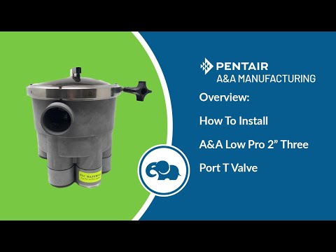 Low Profile 2" 3 Port Actuator T-Valve - Pentair In-Floor(A&A)