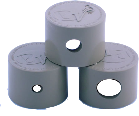 Paramount PV3 Snap On Step Nozzle Caps 3 Piece (Light Gray) - ePoolSupply