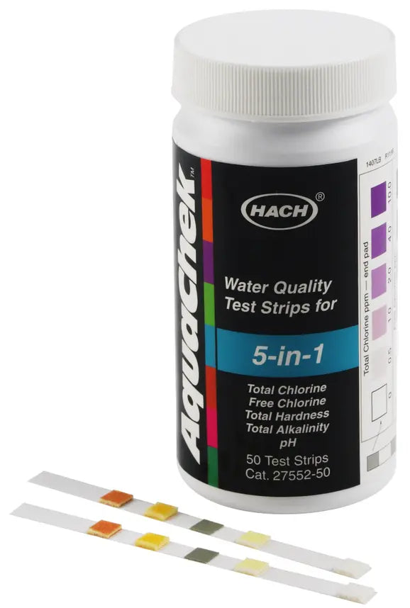 AquaChek 5‑in‑1 Test Strips Fast, Accurate Pool & Spa Water Testing