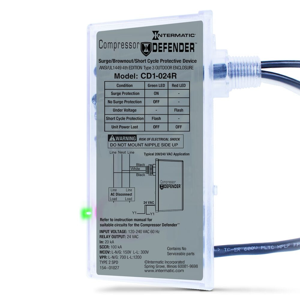 Protect Your Investment with the Intermatic Compressor Defender CD1-024R