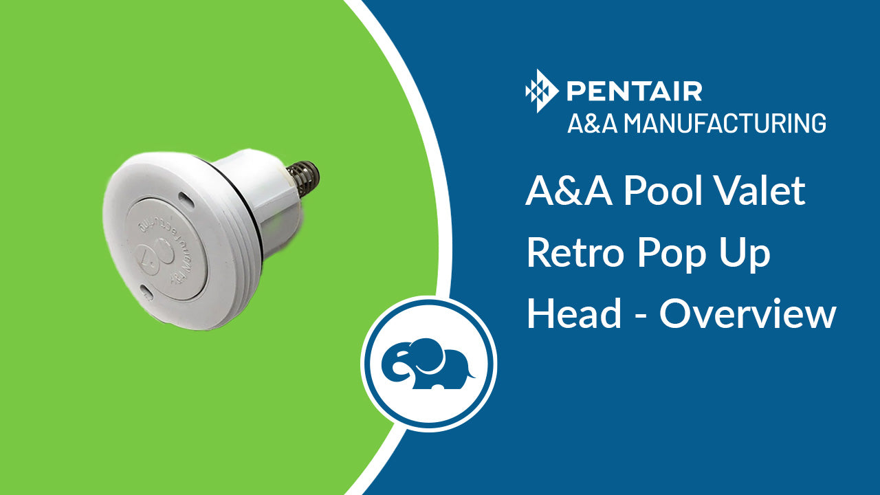 A&A Pool Valet Retro Pop Up Cleaning Head - Overview – ePoolSupply
