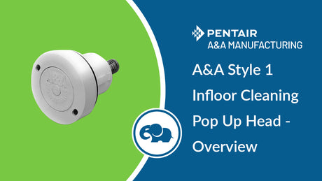 A&A Style 1 Infloor Cleaning Pop Up Head - Overview