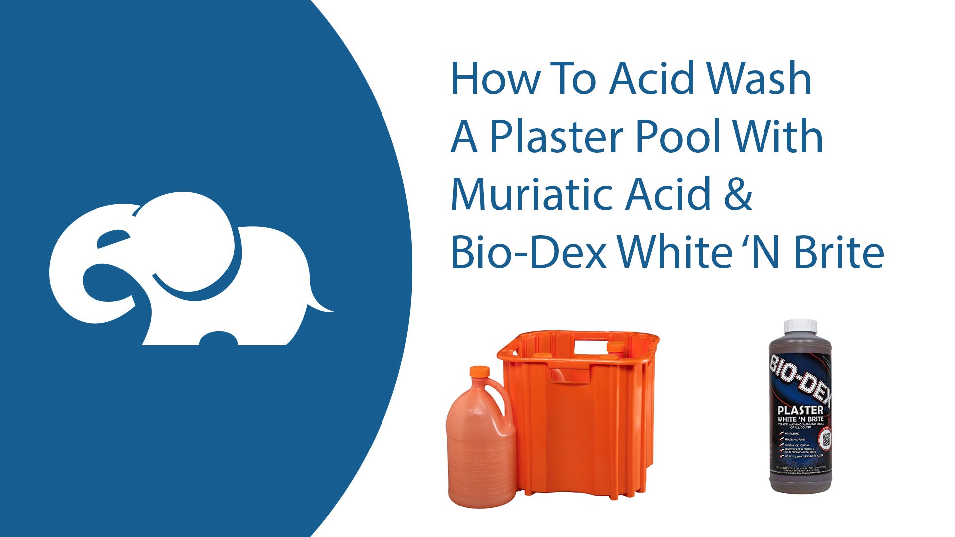 Bio-Dex Plaster White N' Bright – Pool Acid Wash Additive, Removes Stains, Reduces Fumes, Thickens Solution