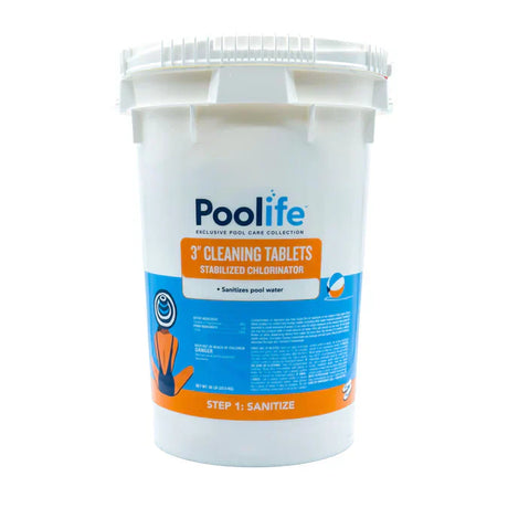 Pool Life 3″ Chlorine Tabs for Effortless Pool Sanitization