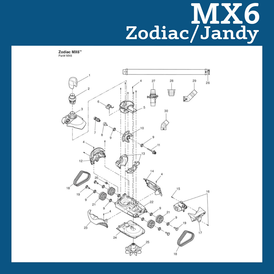 Parts List for Cleaner Parts List: Zodiac MX6