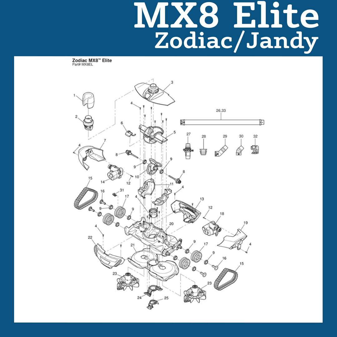 Parts List for Cleaner Parts List: Zodiac MX8 Elite