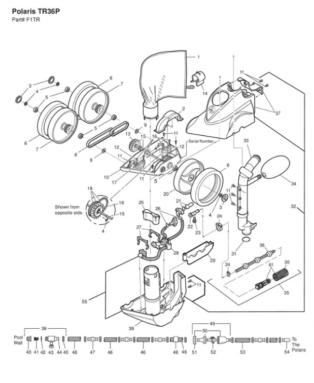 Parts List for Polaris TR36P