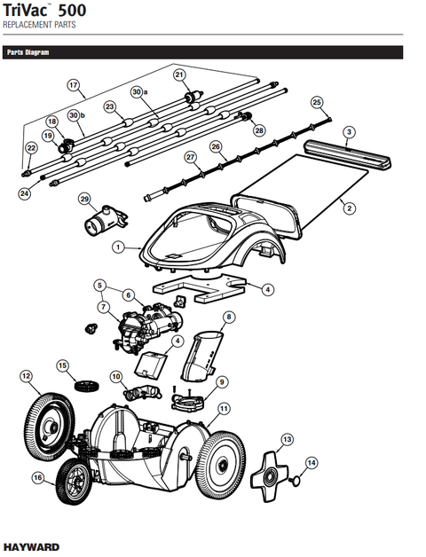 Hayward Trivac 500 Parts and Accessories