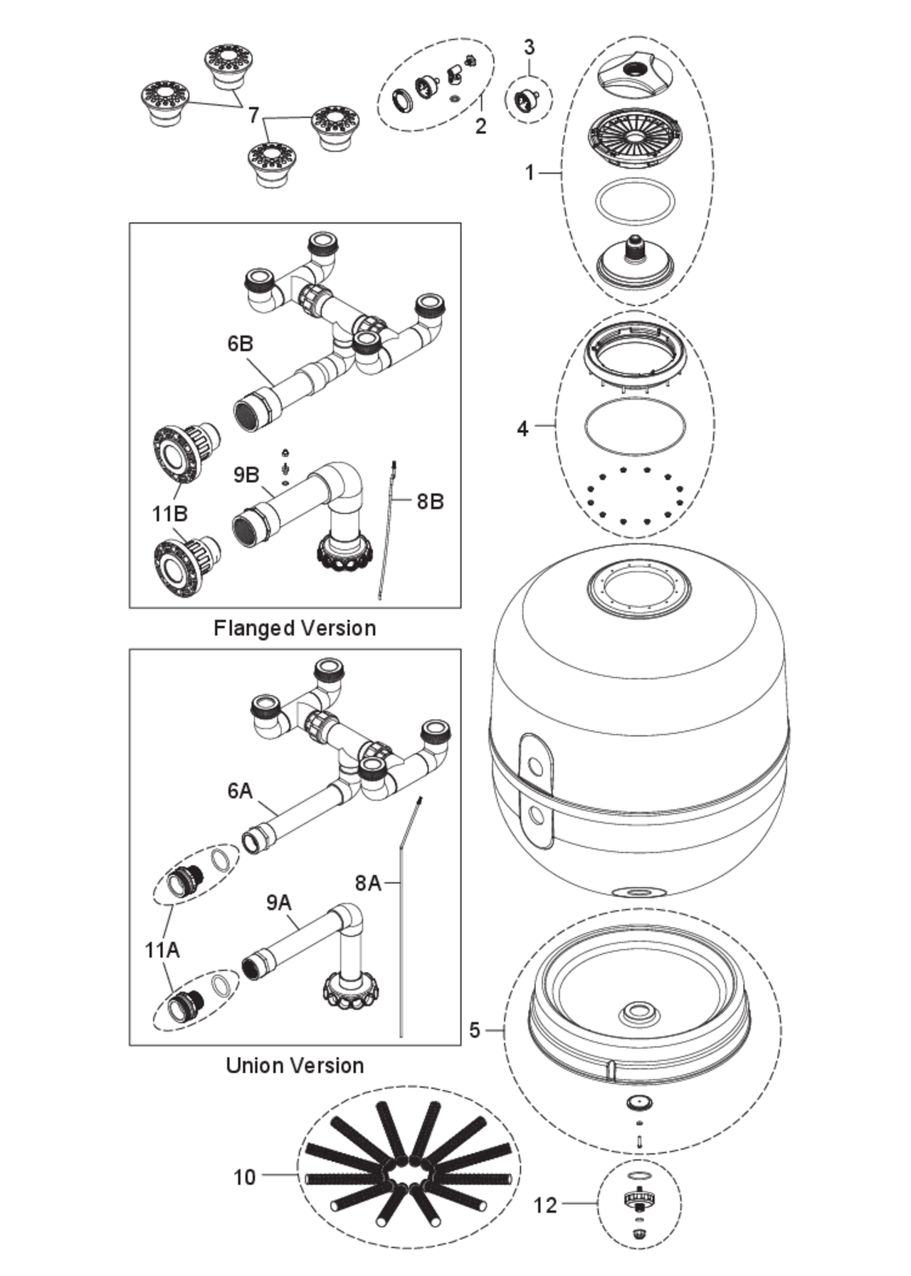 Parts List for Parts List: Jandy 37