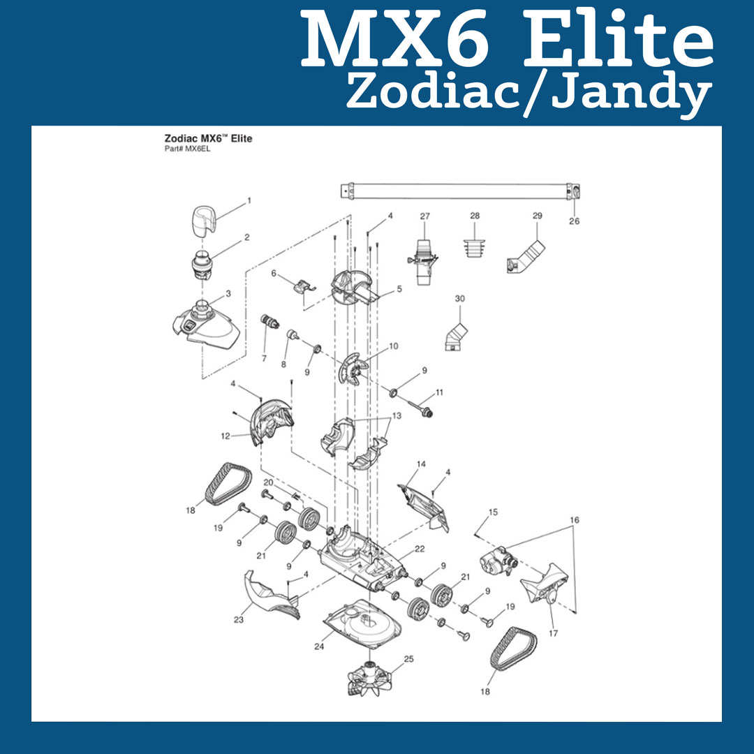 Parts List for Cleaner Parts List: Zodiac MX6 Elite