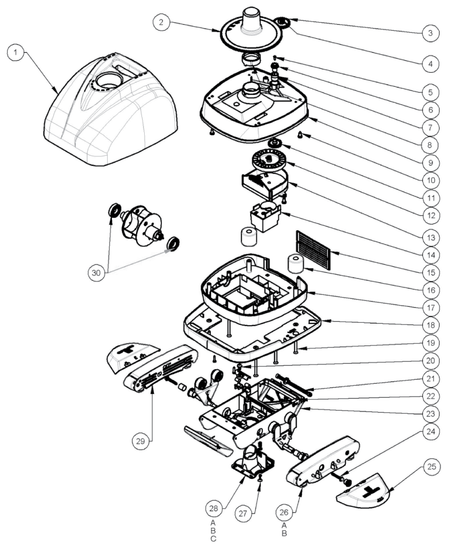 Parts Diagram for Hayward Blu - Vinyl