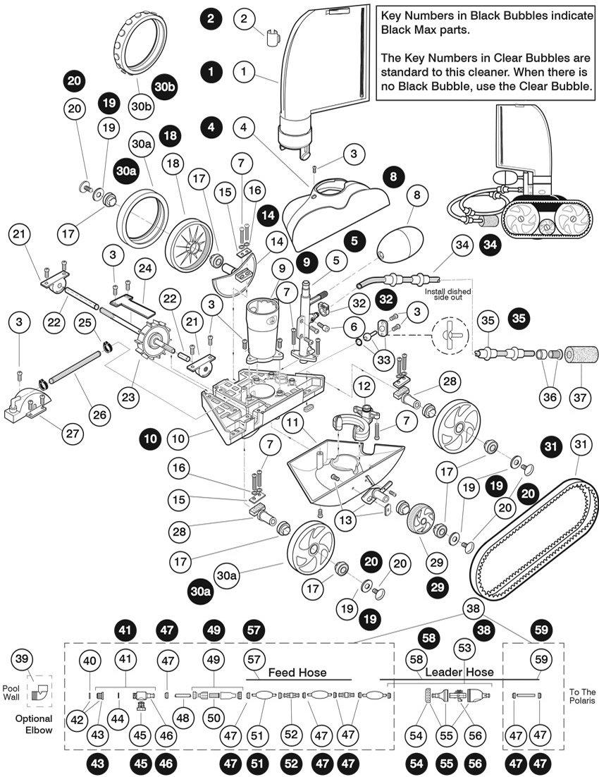 Parts List for Cleaner Parts List: Polaris TR28P