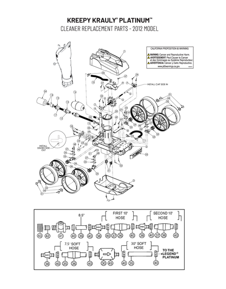 Parts Diagram for Pentair KK Platinum