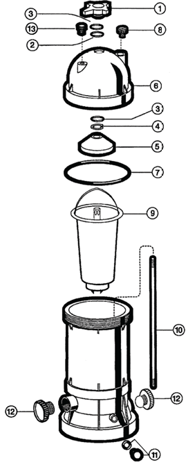 Hayward D.E. Separation Tank Filter P&A