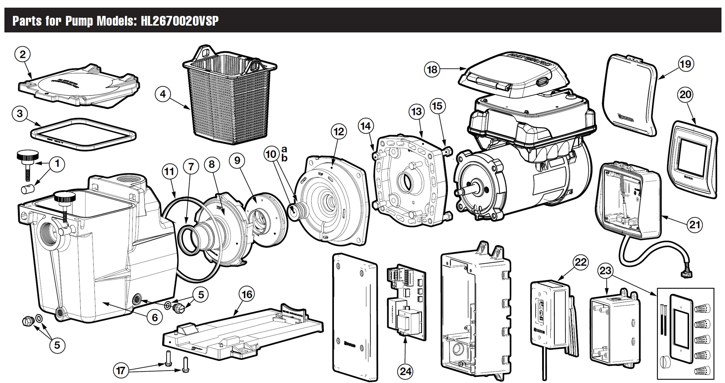 Parts List for Parts List: Super Pump VS 700 Omni
