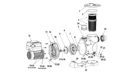 Power Defender SVL270 Variable Speed Pump Parts and Accessories