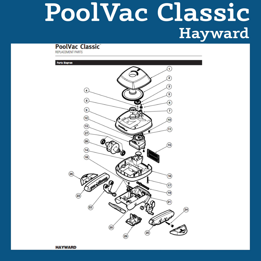 Parts Diagram for PoolVac Classic