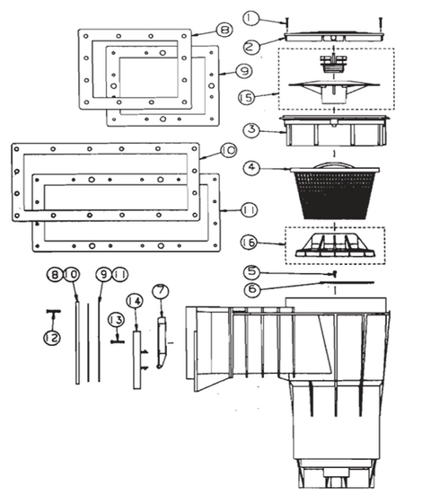 Pentair Bermuda Skimmer Parts and Accessories