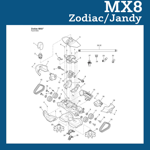 Zodiac MX8 Parts and Accessories