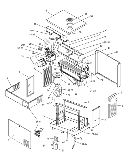 Jandy Hi-E2, 350K BTU, NAT, ASME Compliant Heater P&A