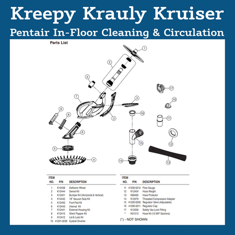 Kreepy Krauly Kruiser Parts and Accessories