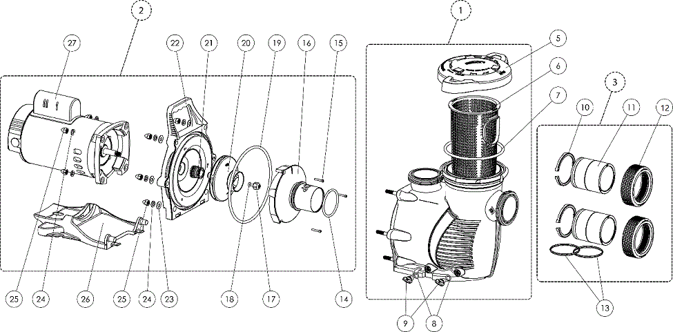 Parts List for Parts List: WhisperFlo XF VS