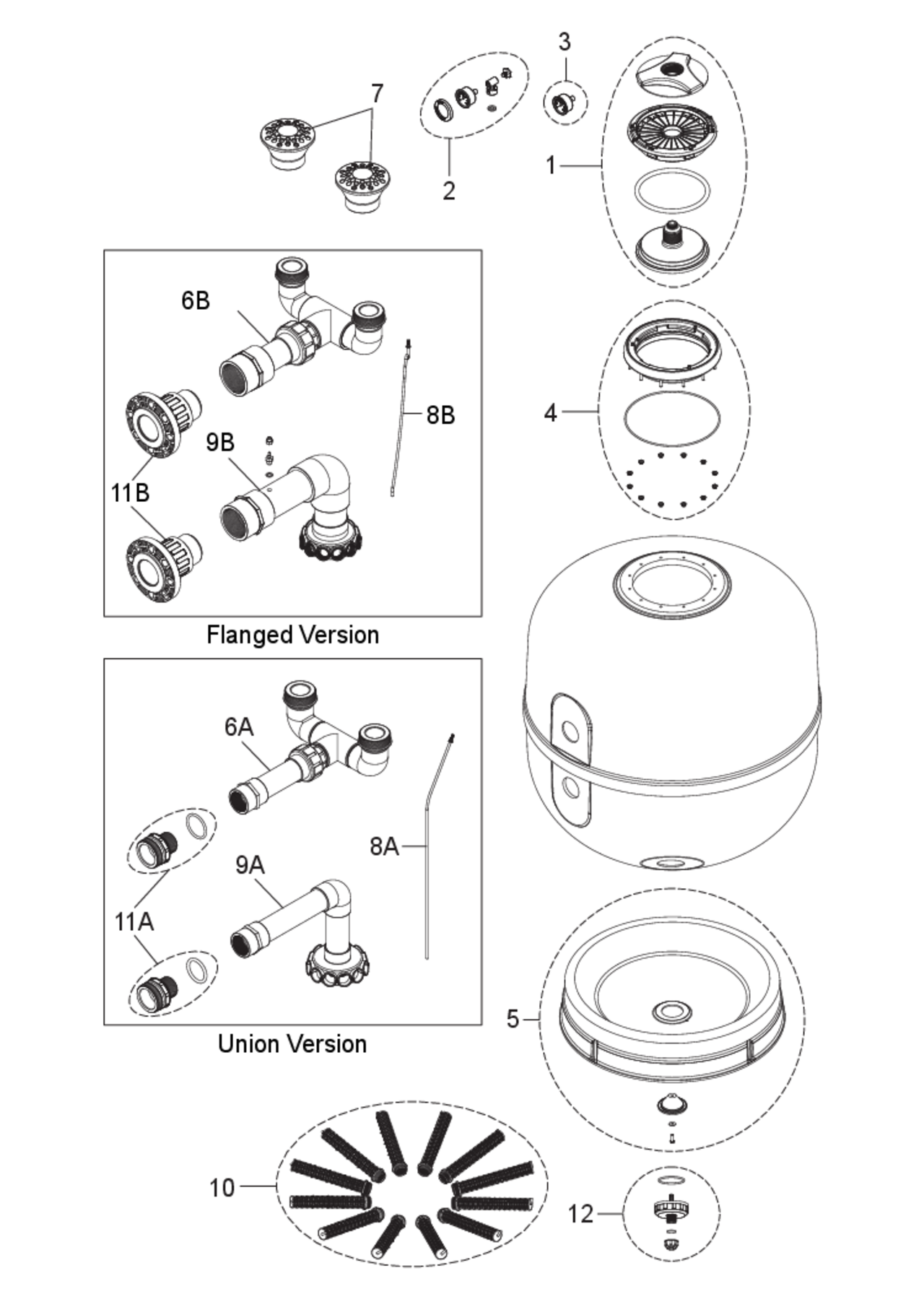 Parts List for Parts List: Jandy 30