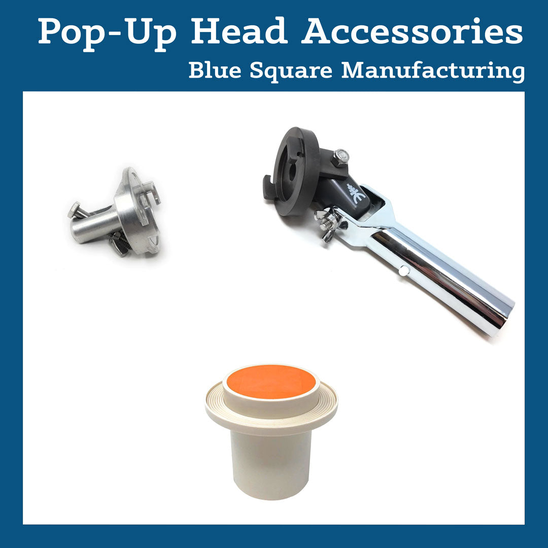 Blue Square Pop-Up Head Accessories