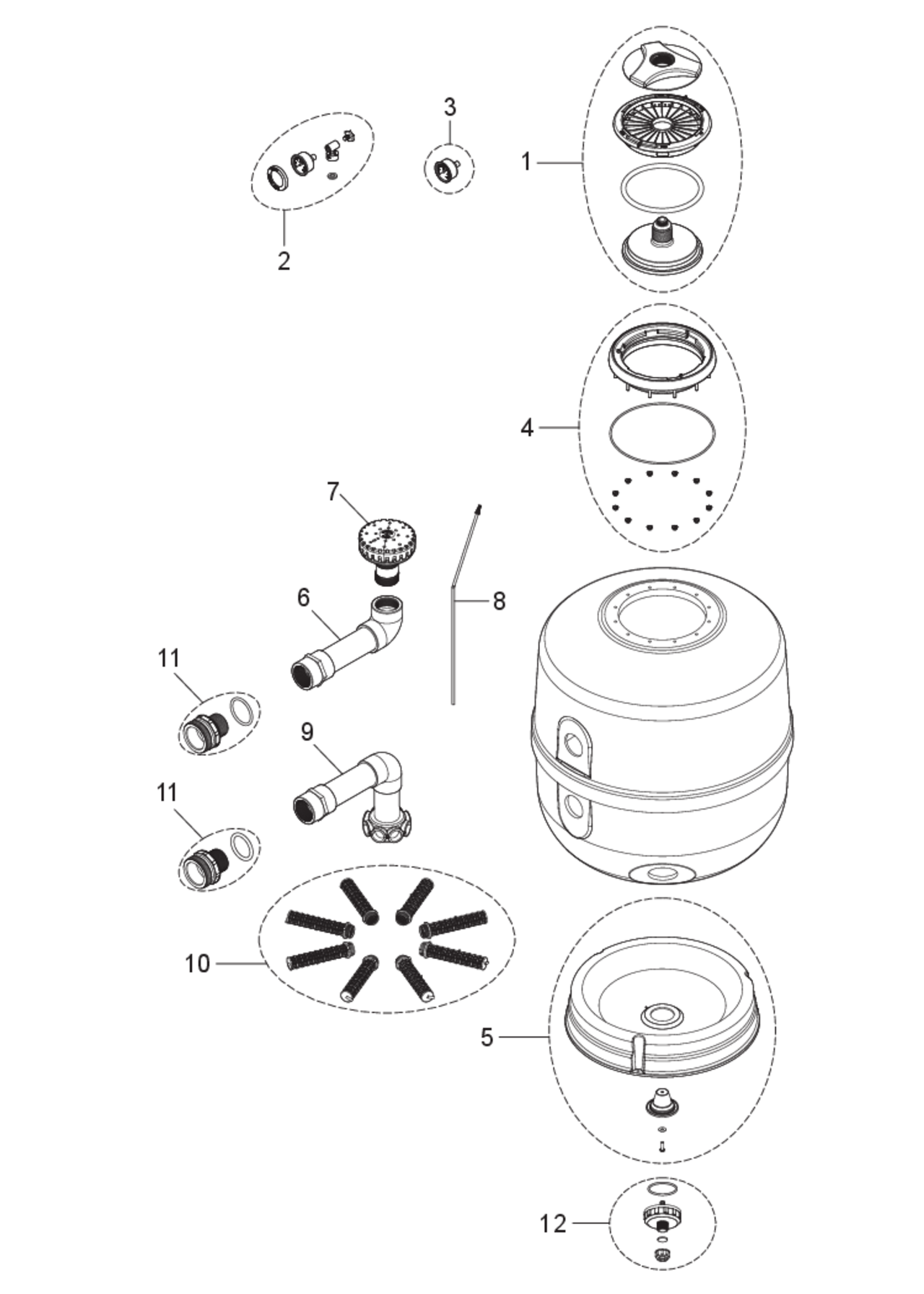 Parts List for Parts List: Jandy 24