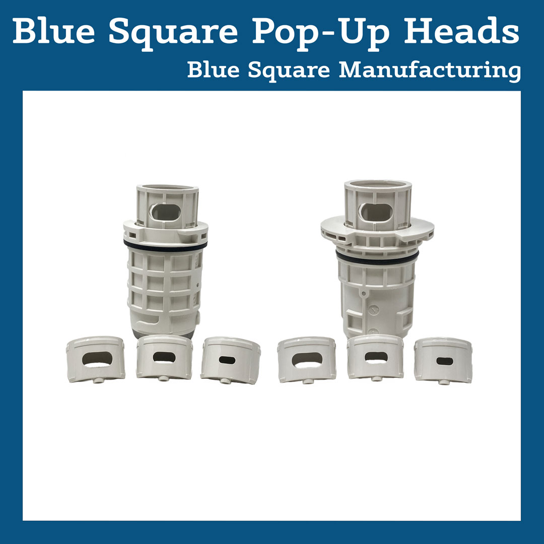 Blue Square Pop-Up Heads