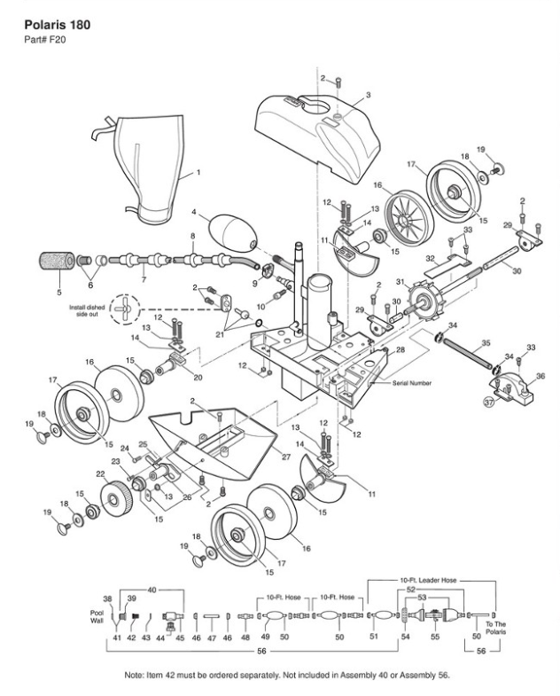 Parts List for Polaris 180
