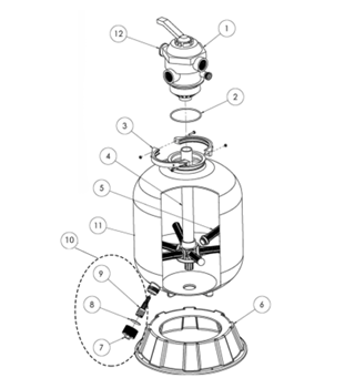 Pentair SD80 26" Top Mount Sand Dollar Filter Parts and Accessories