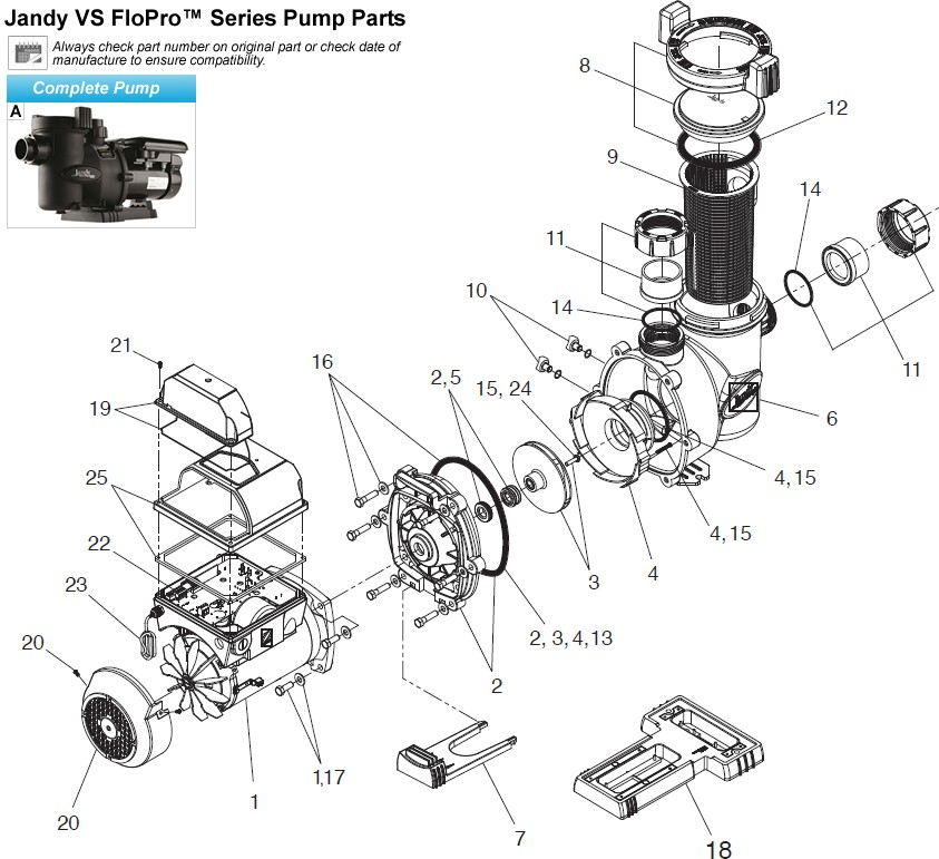Parts List for Parts List: FloPro 2.7