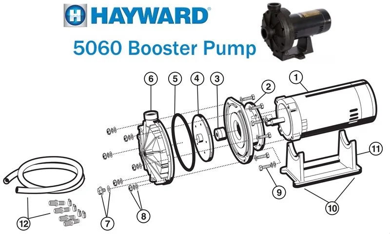 Parts List for Parts List: Hayward Booster Pump