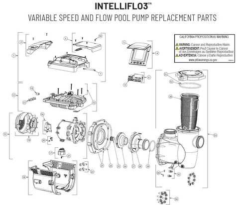 IntelliFlo 3 3hp Parts and Accessories