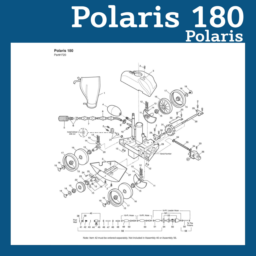 Cleaner Parts List: Polaris 180