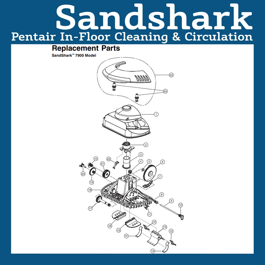 Cleaner Parts List: Pentair Sandshark
