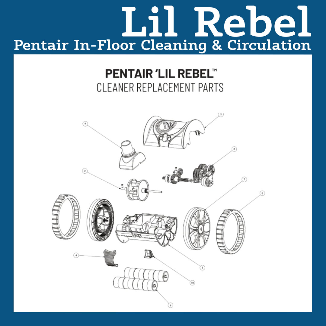 Parts List for Cleaner Parts List: Pentair Lil Rebel