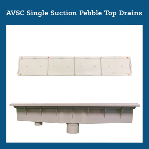 AVSC Single Suction Pebble Top Drains