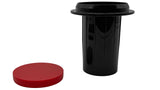 Paramount PV3 In-Floor Cleaning Head Ribbed Body with Cap- Black || 004-627-4760-03