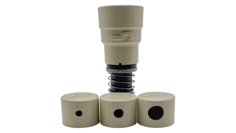 Cream RetroJet replacement nozzle set for A&A Gamma 3/4 spa jets, with three nozzle sizes and spring assembly